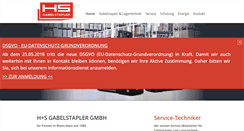 Desktop Screenshot of hs-gabelstapler.de